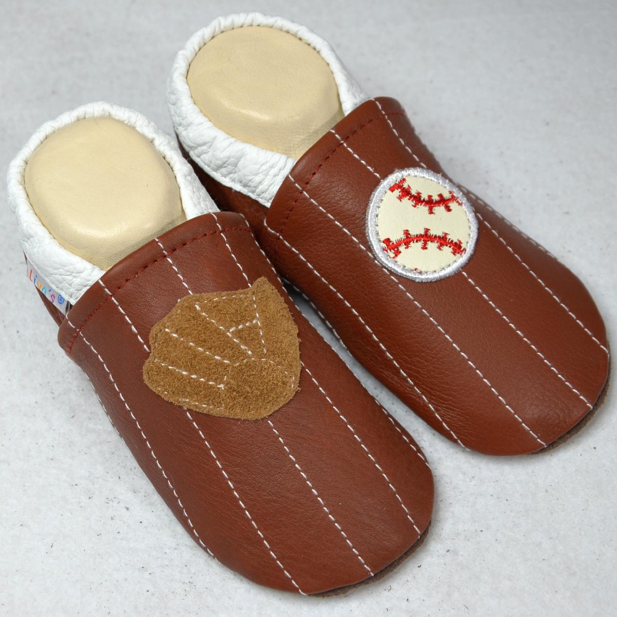 Liya's Lederpuschen Mit Gummisohle - Gesundes Schuhwerk Für Kinder